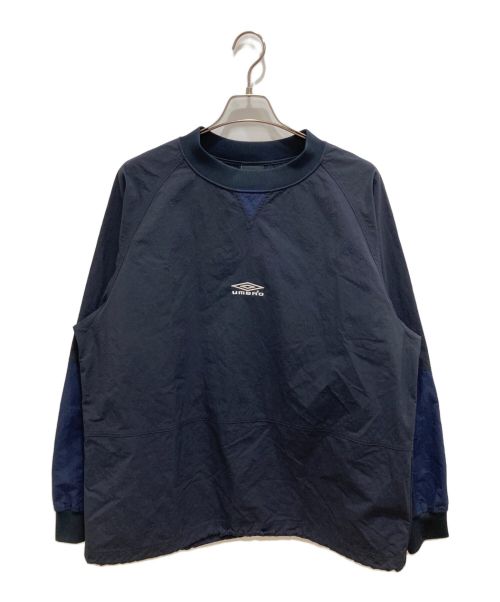 UMBRO（アンブロ）UMBRO (アンブロ) JOURNAL STANDARD (ジャーナル スタンダード) DRILL SWEAT TOP ネイビー サイズ:Lの古着・服飾アイテム