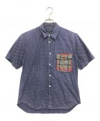 COMME des GARCONS HOMME PLUSコムデギャルソンオムプリュス）の古着「半袖シャツ」｜ネイビー