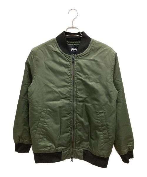 stussy（ステューシー）stussy (ステューシー) MA-1ジャケット カーキ サイズ:Sの古着・服飾アイテム