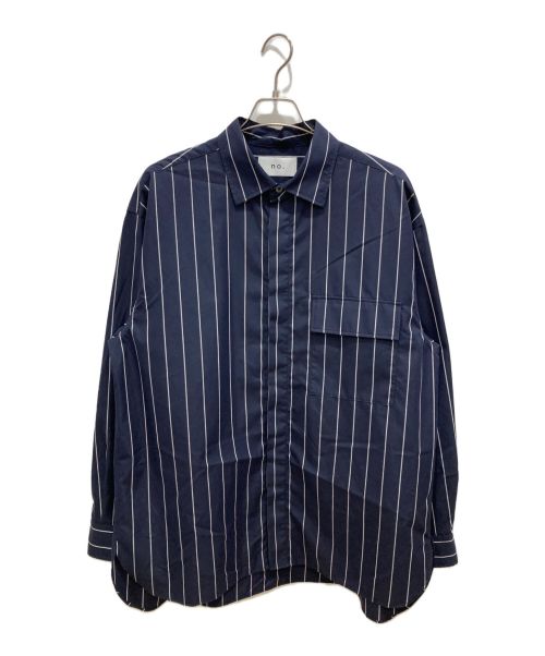 no.（ナンバー）no. (ナンバー) FRONT FLY SHIRT ネイビー サイズ:Mの古着・服飾アイテム