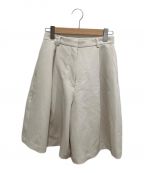 CLANEクラネ）の古着「WIDE SHORT PANTS」｜ベージュ