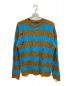 Andersson Bell（アンダースンベル）の古着「DESTROYED STRIPE CABLE SWEATER」｜ブルー×ブラウン