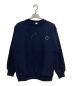 OLD FOLK HOUSE（オールドフォークハウス）の古着「Circle Logo Studs Sweatshirt」｜ネイビー