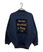 Acne studiosアクネ ストゥディオス）の古着「BETA FLOCK PAW14」｜ネイビー