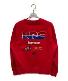 SUPREME×HONDA×FOX RACING（シュプリーム×ホンダ×フォックスレーシング）の古着「BOXロゴクルーネックスウェット」｜レッド