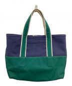 L.L.Bean×BEAMSエルエルビーン×ビームス）の古着「Deep Bottom Deluxe Boat and Tote Medium」｜ネイビー×グリーン