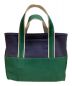 L.L.Bean (エルエルビーン) BEAMS (ビームス) Deep Bottom Deluxe Boat and Tote Medium ネイビー×グリーン：6000円