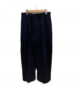 STUDIO NICHOLSONスタジオニコルソン）の古着「FELTED FINE WOOL TAILORED VOLUME PANT ’’SORTE’’」｜ネイビー