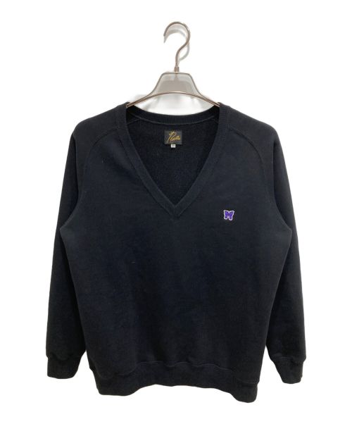 Needles（ニードルズ）Needles (ニードルズ) L/S V NECK SWEAT ブラック サイズ:XSの古着・服飾アイテム