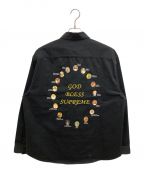 SUPREMEシュプリーム）の古着「our lady work shirt black」｜ブラック