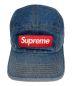 Supreme (シュプリーム) Denim Camp Cap インディゴ：8000円