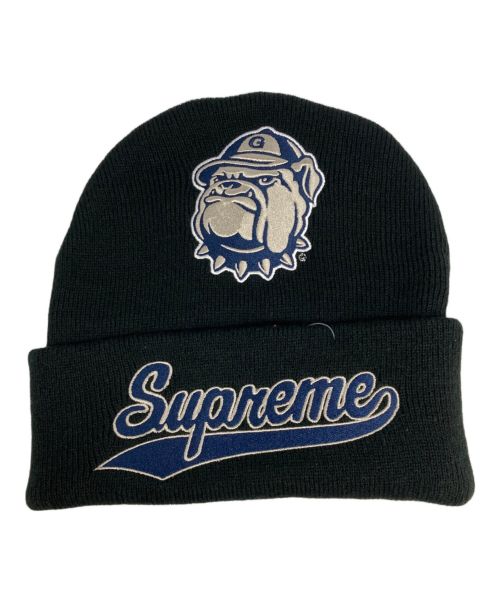 SUPREME（シュプリーム）Supreme (シュプリーム) MITCHELL & NESS (ミッチェルアンドネス) NCAA BEANIE ブラックの古着・服飾アイテム