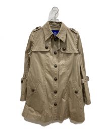 BURBERRY BLUE LABEL（バーバリーブルーレーベル）の古着「エポレット付きシングルトレンチコート」｜ベージュ