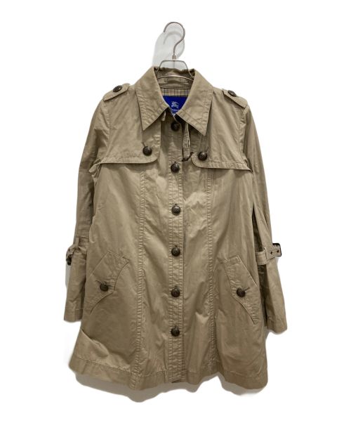 BURBERRY BLUE LABEL（バーバリーブルーレーベル）BURBERRY BLUE LABEL (バーバリーブルーレーベル) エポレット付きシングルトレンチコート ベージュ サイズ:M (38)の古着・服飾アイテム