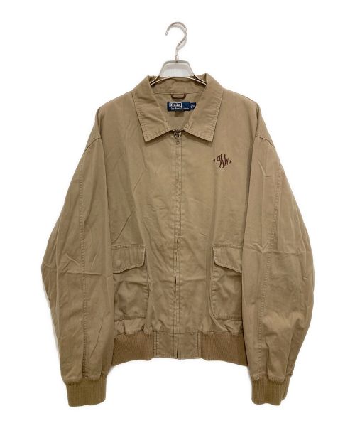 POLO RALPH LAUREN（ポロ・ラルフローレン）POLO RALPH LAUREN (ポロ・ラルフローレン) コットンA-2ジャケット ブラウン サイズ:XLの古着・服飾アイテム