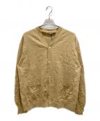 AURALEEオーラリー）の古着「WRINKLED DRY COTTON KNIT CARDIGAN」｜ベージュ