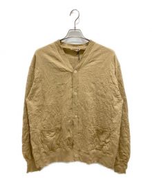 AURALEE（オーラリー）の古着「WRINKLED DRY COTTON KNIT CARDIGAN」｜ベージュ