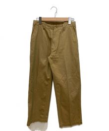 AURALEE（オーラリー）の古着「FINX CHAMBRAY WIDE PANTS」｜ベージュ