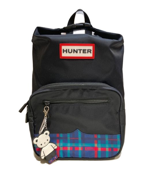 HUNTER（ハンター）HUNTER (ハンター) familiar (ファミリア) バックパック(S) ブラック×グリーンの古着・服飾アイテム