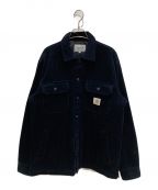 Carhartt WIPカーハート ワークインプログレス）の古着「WHITSOME SHIRT JACKET」｜ネイビー