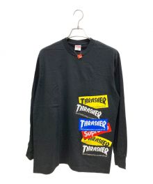 SUPREME×THRASHER（シュプリーム×スラッシャー）の古着「Thrasher Multi Logo L/S TEE」｜ブラック