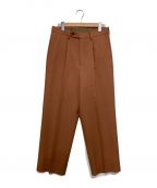 Phlannelフランネル）の古着「NEW ZEALAND WOOL TROUSERS」｜ピンクベージュ