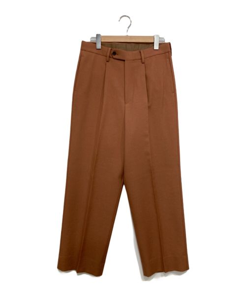 Phlannel（フランネル）Phlannel (フランネル) NEW ZEALAND WOOL TROUSERS ピンクベージュ サイズ:L(3)の古着・服飾アイテム