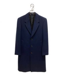 PAUL SMITH（ポールスミス）の古着「MELTON SINGLE-CHESTER COAT」｜ネイビー