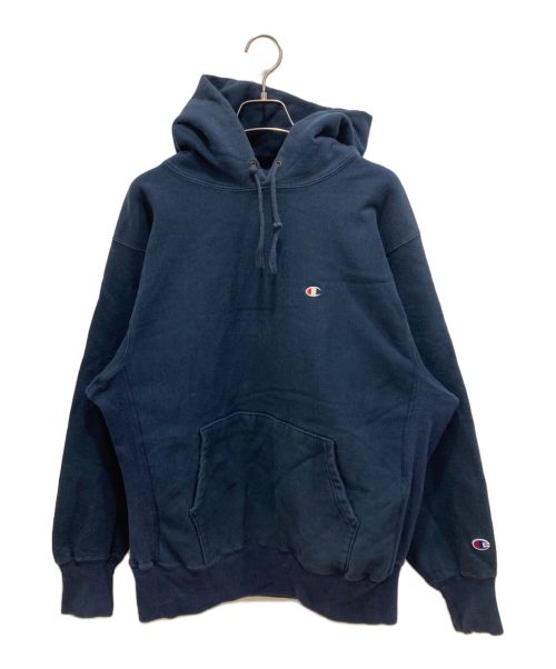 Champion REVERSE WEAVE（チャンピオン リバース ウィーブ）Champion REVERSE WEAVE (チャンピオン リバース ウィーブ) 90sプルオーバーパーカー ネイビー サイズ:XLの古着・服飾アイテム