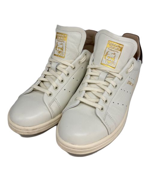 adidas（アディダス）adidas (アディダス) Stan Smith Lux ホワイト×ブラウン サイズ:24cmの古着・服飾アイテム