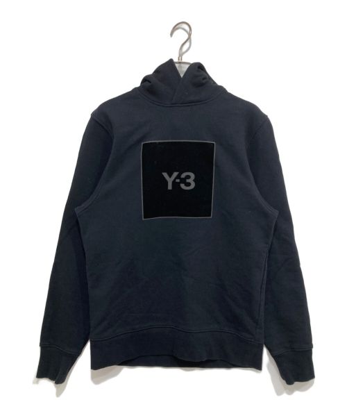 Y-3（ワイスリー）Y-3 (ワイスリー) スクエアロゴパーカー ブラック サイズ:XSの古着・服飾アイテム