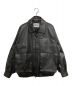 SINSS（シンス）の古着「Loose synthetic leather blouson」｜ブラック