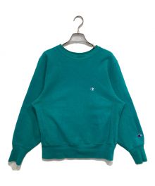 Champion REVERSE WEAVE（チャンピオン リバース ウィーブ）の古着「クルーネックスウェット」｜ターコイズ