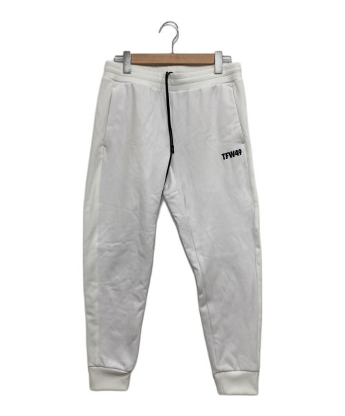 TFW49（ティーエフダブリューフォーティーナイン）TFW49 (ティーエフダブリューフォーティーナイン) SWEAT PANTS ホワイト サイズ:Lの古着・服飾アイテム