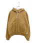 stussy（ステューシー）の古着「VERTICAL QUILTED ZIP HOODIE」｜ベージュ