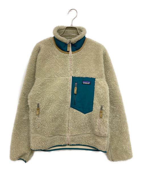 Patagonia（パタゴニア）Patagonia (パタゴニア) クラシック・レトロX・ジャケット/Classic Retro-X Jacket ナチュラル×グリーン サイズ:Sの古着・服飾アイテム