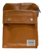 PORTERポーター）の古着「SHOULDER BAG(S)」｜ブラウン