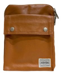 PORTER（ポーター）の古着「SHOULDER BAG(S)」｜ブラウン