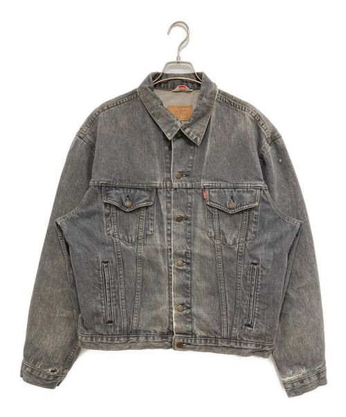 LEVI'S（リーバイス）LEVI'S (リーバイス) 先染めブラックデニムジャケット ブラック サイズ:Lの古着・服飾アイテム