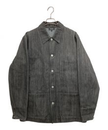 A.P.C.（アーペーセー）の古着「裏ブランケットデニムカバーオール」｜ブラック