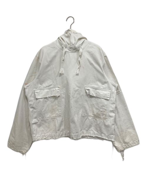 U'S NAVY（ユーエスネイビー）U'S NAVY (ユーエスネイビー) 40sサルベージパーカー ホワイト サイズ:ML相当の古着・服飾アイテム