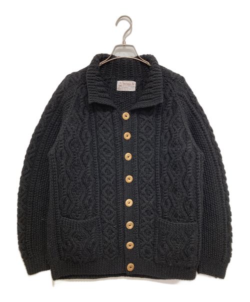 INVERALLAN（インバーアラン）INVERALLAN (インバーアラン) 3A Lumber Cardigan ブラック サイズ:L相当の古着・服飾アイテム