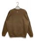 WIND AND SEA (ウィンド アンド シー) BRUSHED CREW NECK ブラウン サイズ:L：7000円