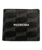 BALENCIAGAバレンシアガ）の古着「SIGNATURE FOLDED 2つ折り財布」｜グレー