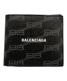 BALENCIAGA（バレンシアガ）の古着「SIGNATURE FOLDED 2つ折り財布」｜グレー