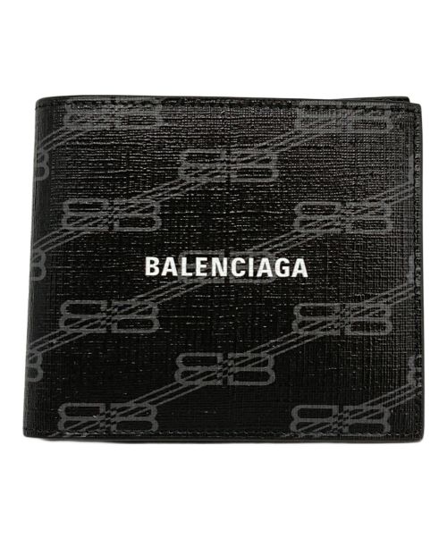 BALENCIAGA（バレンシアガ）BALENCIAGA (バレンシアガ) SIGNATURE FOLDED 2つ折り財布 グレーの古着・服飾アイテム