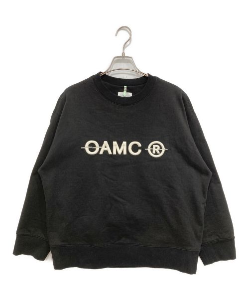 OAMC（オーエーエムシー）OAMC (オーエーエムシー) TILT CREWNECK SWEATSHIRT ブラック サイズ:Mの古着・服飾アイテム