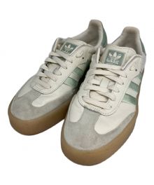 adidas（アディダス）の古着「Sambae Linen Green」｜ホワイト×グリーン