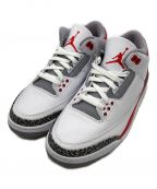 NIKEナイキ）の古着「AIR JORDAN 3 RETRO OG」｜ホワイト×レッド