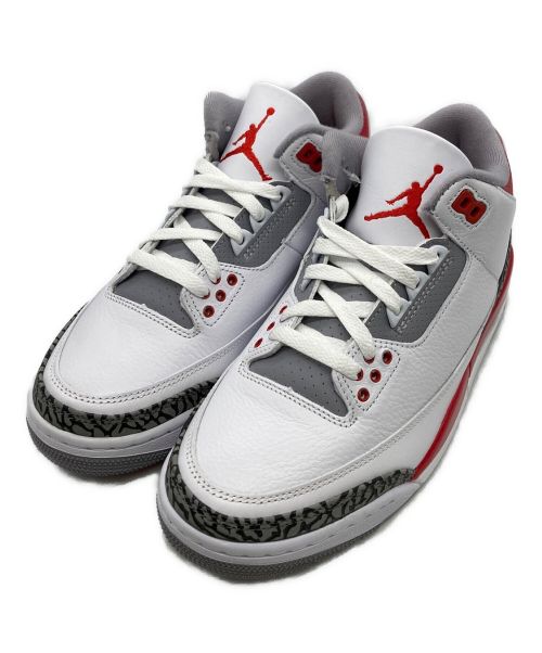 NIKE（ナイキ）NIKE (ナイキ) AIR JORDAN 3 RETRO OG ホワイト×レッド サイズ:US7の古着・服飾アイテム